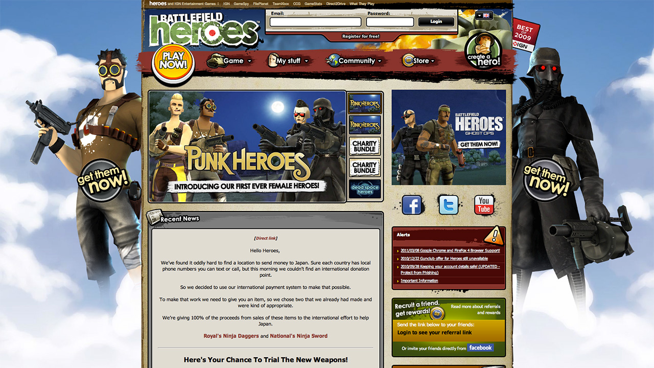 Battlefield Heroes Website