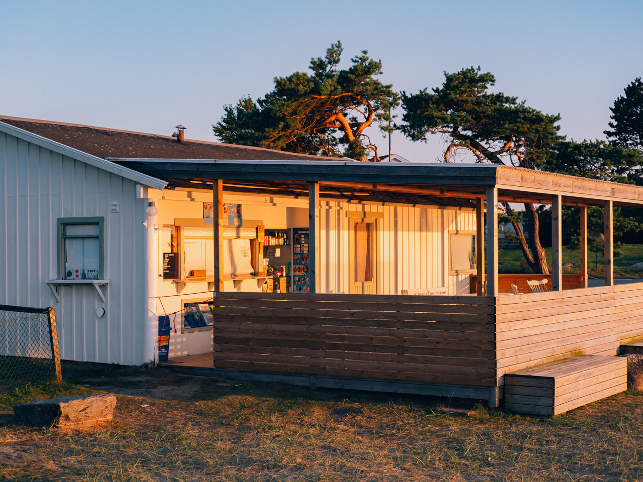 Photo of a small beach shop